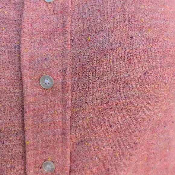 SPECKLE SALMON 1970's vintage button front shirt M - Picture 4 of 8